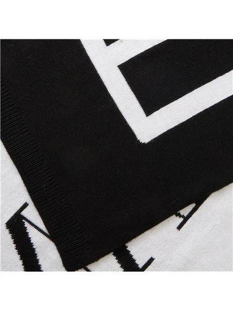 SCIARPA CON MAXI LOGO UOMO NERO