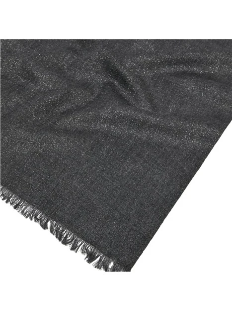 STOLA IN LANA E LUREX DONNA GRIGIO