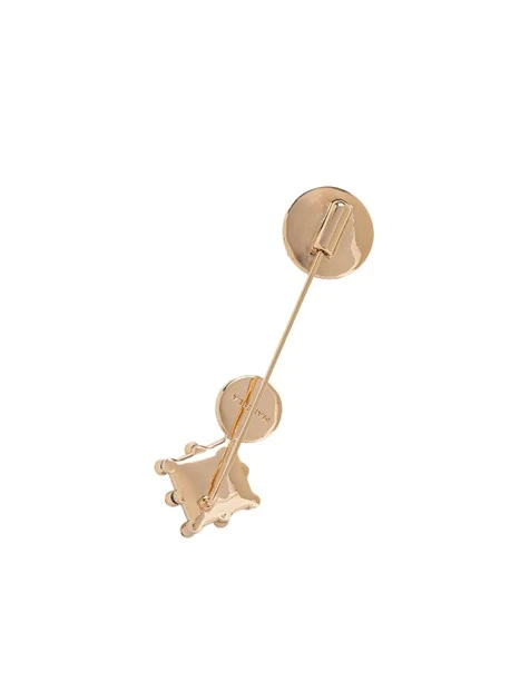 SPILLA IN METALLO CON CHIUSURA A BASTONE DONNA ORO