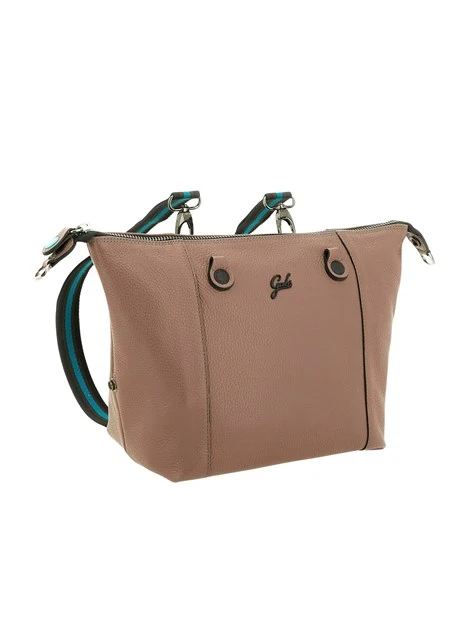BORSA SHOPPING MULTIFUNZIONE IN PELLE DONNA MARRONE