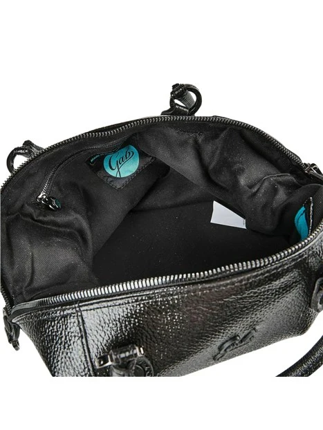 BORSA SHOPPING MULTIFUNZIONE IN PELLE LUCIDA DONNA NERO