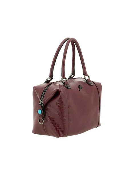 BORSA SHOPPING MULTIFUNZIONE IN PELLE LUCIDA DONNA BORDEAUX
