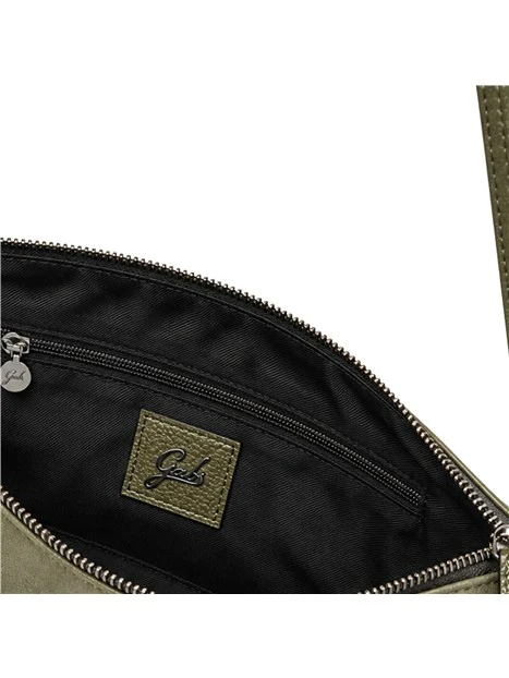 BORSA A SPALLA BIMATERIALE DONNA VERDE