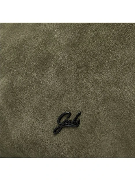 BORSA A SPALLA BIMATERIALE DONNA VERDE