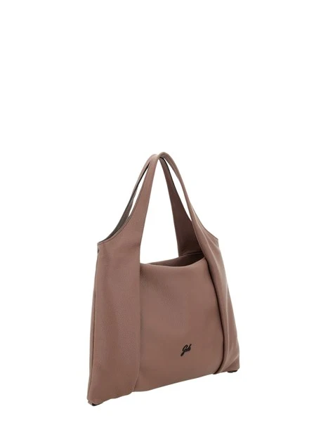 BORSA A SPALLA  E CON DOPPIO MANICO DONNA MARRONE