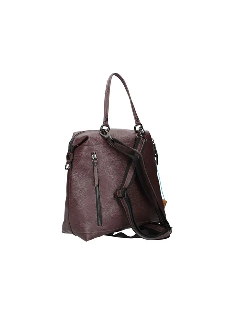 ZAINO IN PELLE MARTELLATA DONNA MARRONE