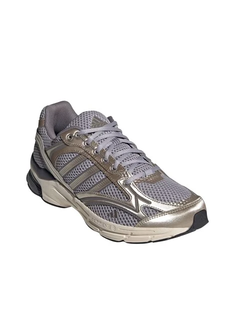 SNEAKERS BASSE RETRO RUNNING CON SUOLA MAXI E DETTAGLI METALLIZZATI UNISEX TORTORA