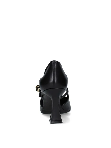 DÉCOLLETÉ MARY JANE TACCO ALTO DONNA NERO