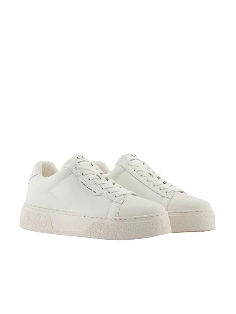 SNEAKERS BASSE IN PELLE UOMO BIANCHE