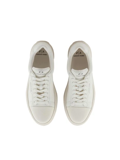 SNEAKERS BASSE IN PELLE UOMO BIANCHE