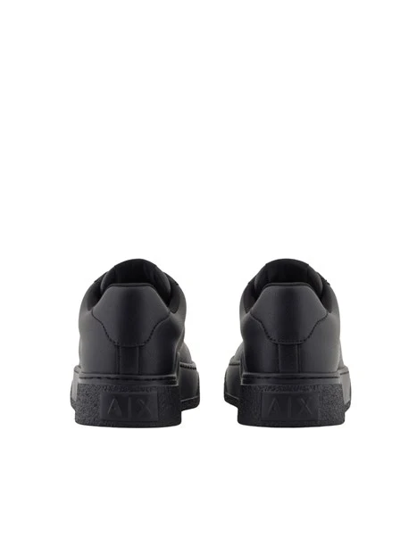 SNEAKERS BASSE IN PELLE UOMO NERE