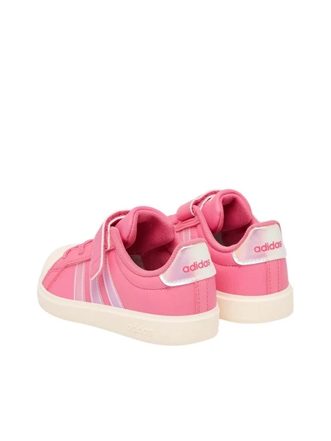 SNEAKERS BASSE CON STRAPPO E  PUNTA A CONCHIGLIA BAMBINA ROSA
