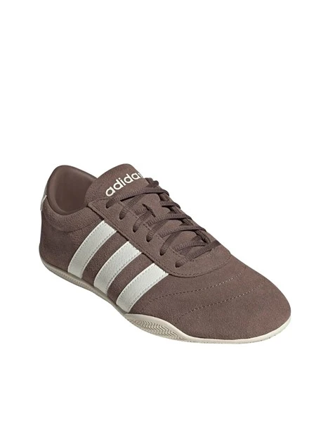 SNEAKERS BASSE IN PELLE DONNA MARRONE