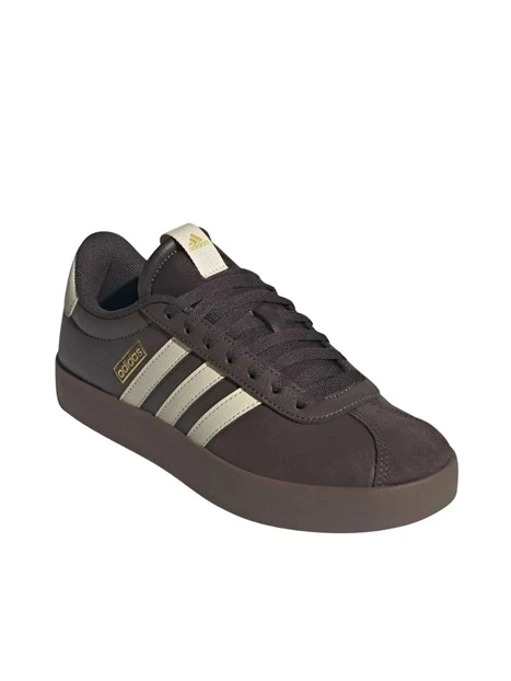 SNEAKERS BASSE CON LOGO DORATO DONNA MARRONE