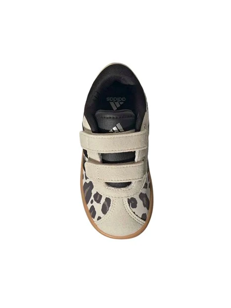 SNEAKERS BASSE ANIMALIER CON STRAPPO BAMBINA BEIGE