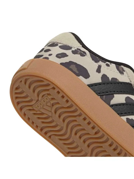 SNEAKERS BASSE ANIMALIER CON STRAPPO BAMBINA BEIGE