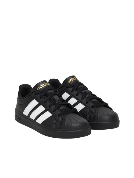 SNEAKERS BASSE STILE SUPERSTAR UNISEX BAMBINO NERO