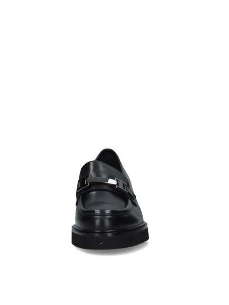 MOCASSINI TACCO ALTO DONNA NERO