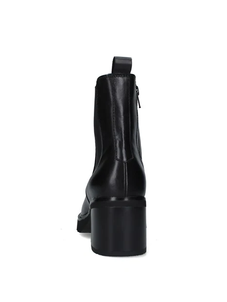 STIVALETTI TACCO ALTO CHELSEA CON ZIP LATERALE DONNA NERO