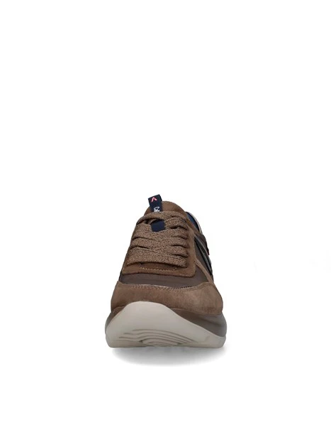 SNEAKERS BASSE CON INSERTI A CONTRASTO E SUOLA SAGOMATA DONNA TORTORA