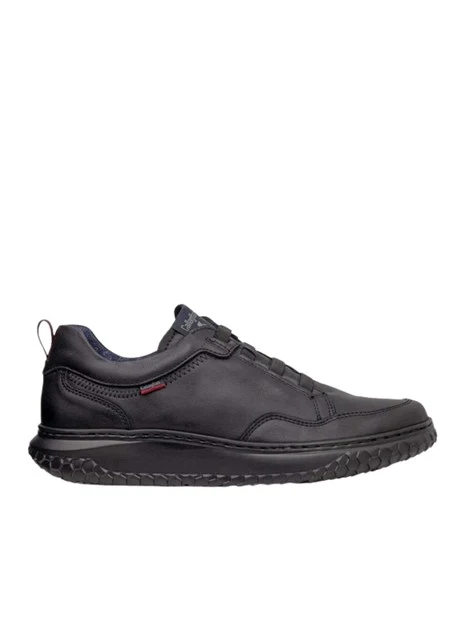 SNEAKERS BASSE COMFORT IN PELLE NATURALE CON SUOLA XL EXTRALIGHT UOMO NERO