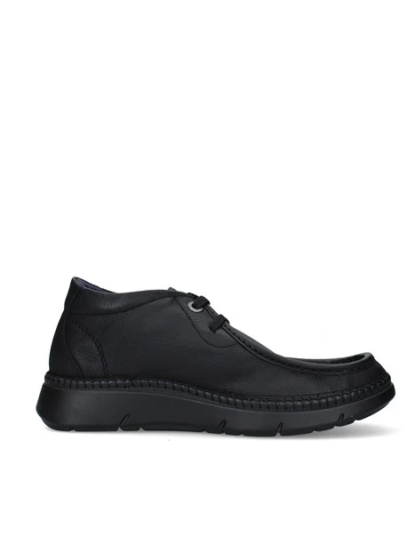 STRINGATE POLACCHINE COMFORT IN PELLE UOMO NERO