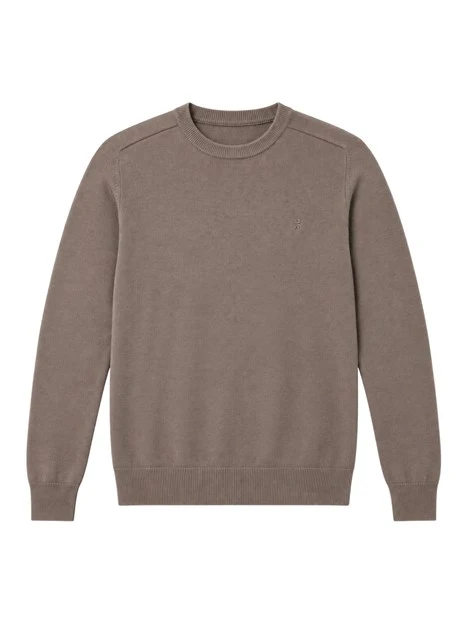 MAGLIA GIROCOLLO A MANICHE LUNGHE IN LANA UOMO MARRONE