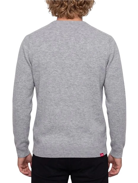MAGLIA GIROCOLLO A MANICHE LUNGHE IN LANA UOMO GRIGIO