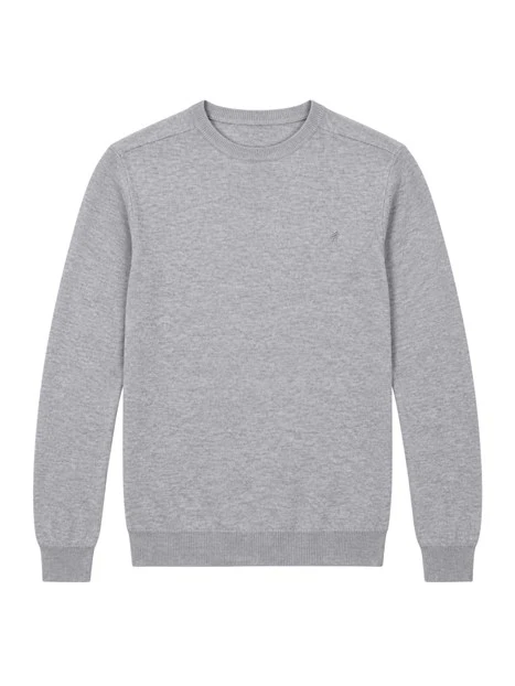 MAGLIA GIROCOLLO A MANICHE LUNGHE IN LANA UOMO GRIGIO