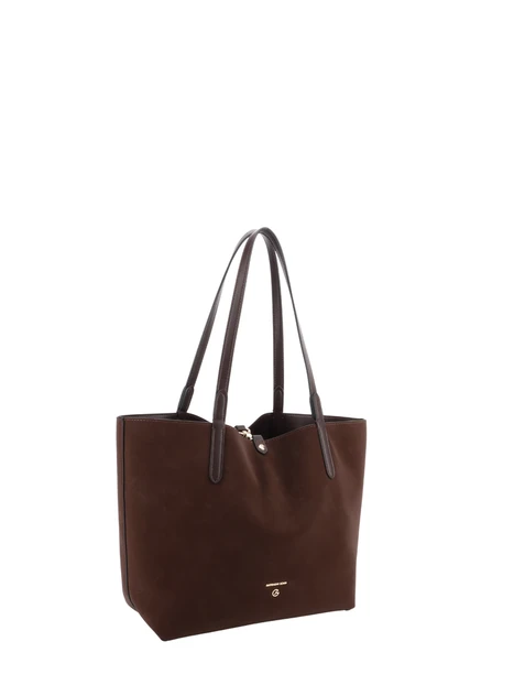 BORSA SHOPPING REVERSIBILE CON POCHETTE E DOPPI MANICI DONNA MARRONE