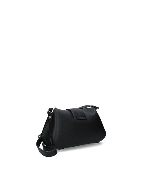 BORSA A TRACOLLA COMPATTA IN ECOPELLE DONNA NERO