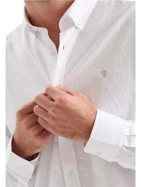 CAMICIA ELEGANTE OXFORD UOMO BIANCO