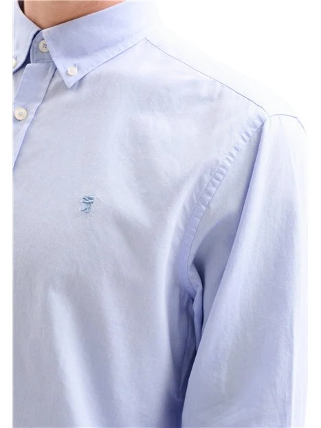 CAMICIA ELEGANTE OXFORD UOMO BLU