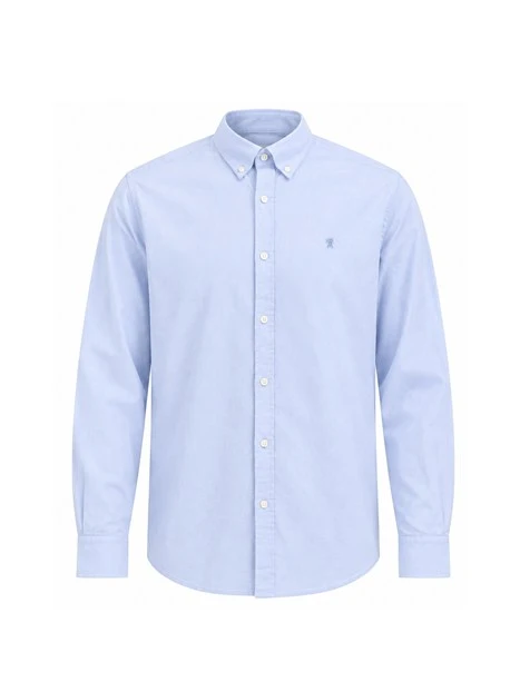 CAMICIA ELEGANTE OXFORD UOMO BLU