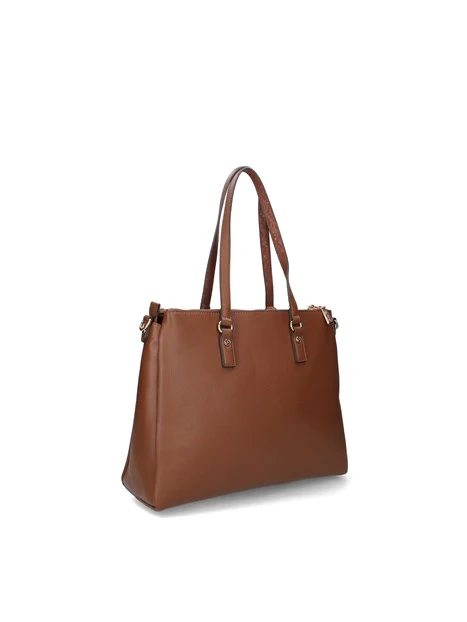 BORSA SHOPPING IN ECOPELLE DONNA MARRONE