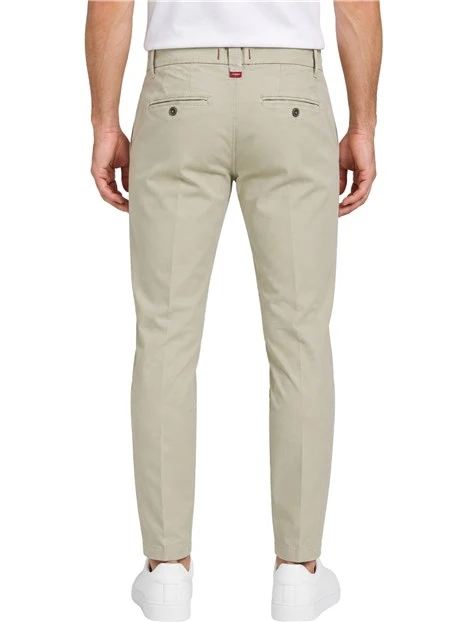 PANTALONI CHINO SLIM FIT UOMO BEIGE