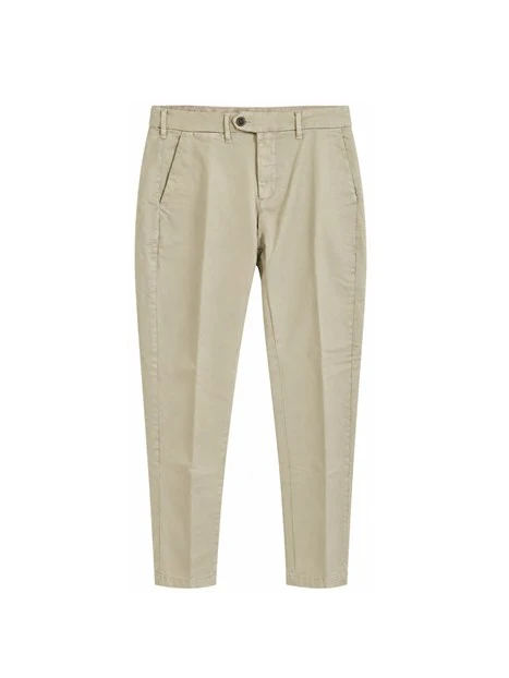 PANTALONI CHINO SLIM FIT UOMO BEIGE
