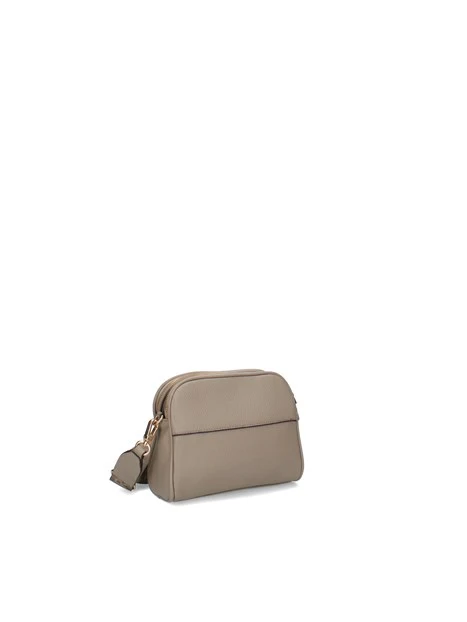 BORSA A TRACOLLA CON TASCA FRONTALE DONNA GRIGIO