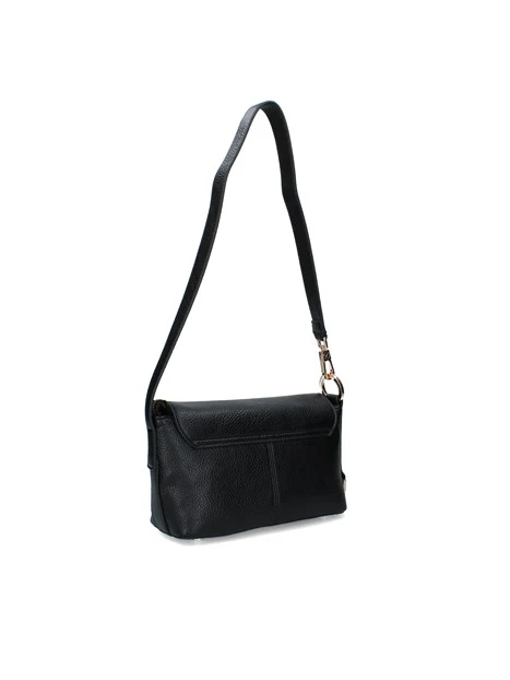 BORSA A SPALLA CHIUSURA A SCATTO DONNA NERA