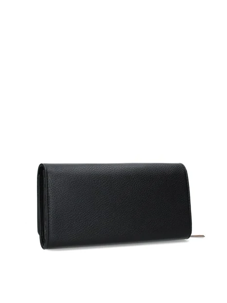PORTAFOGLI IN ECOPELLE DONNA NERO