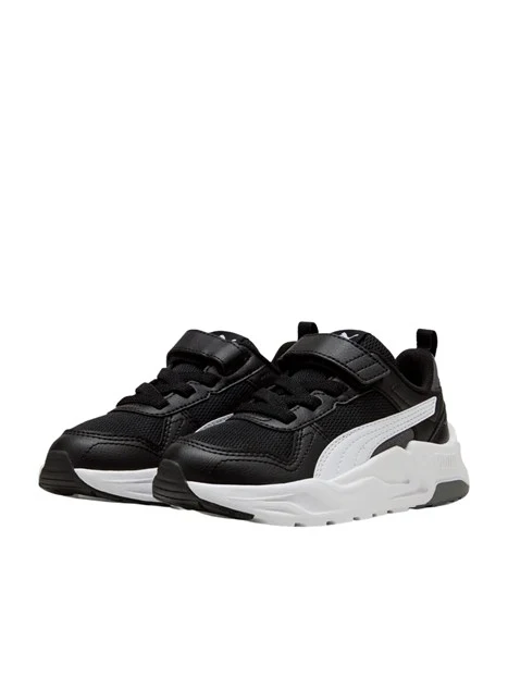 SNEAKERS BASSE CON STRAPPO BAMBINO NERO