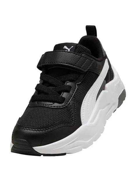 SNEAKERS BASSE CON STRAPPO BAMBINO NERO