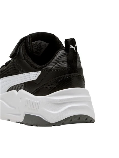 SNEAKERS BASSE CON STRAPPO BAMBINO NERO