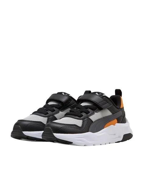 SNEAKERS BASSE CON STRAPPO BAMBINO GRIGIO