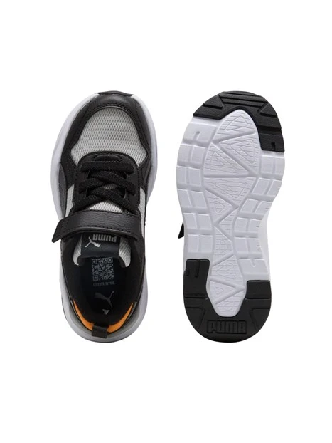 SNEAKERS BASSE CON STRAPPO BAMBINO GRIGIO