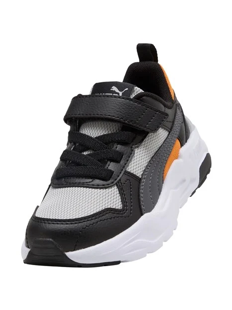 SNEAKERS BASSE CON STRAPPO BAMBINO GRIGIO