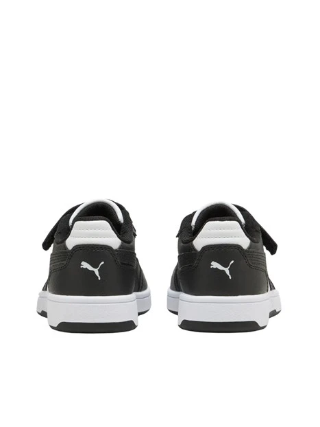 SNEAKERS BASSE CON STRAPPO E LACCI BAMBINO NERO