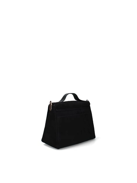 BORSA A MANO IN ECOCAMOSCIO DONNA NERO