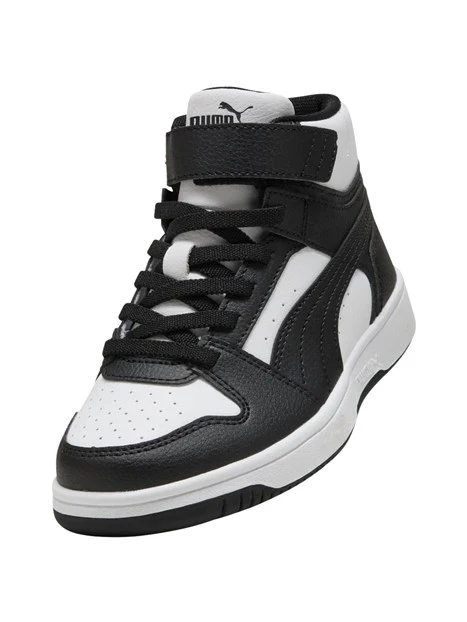 SNEAKERS ALTE CON STRAPPO E LACCI BAMBINO NERO
