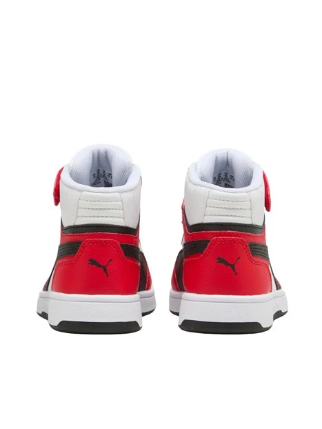 SNEAKERS ALTE CON STRAPPO E LACCI BAMBINO ROSSO